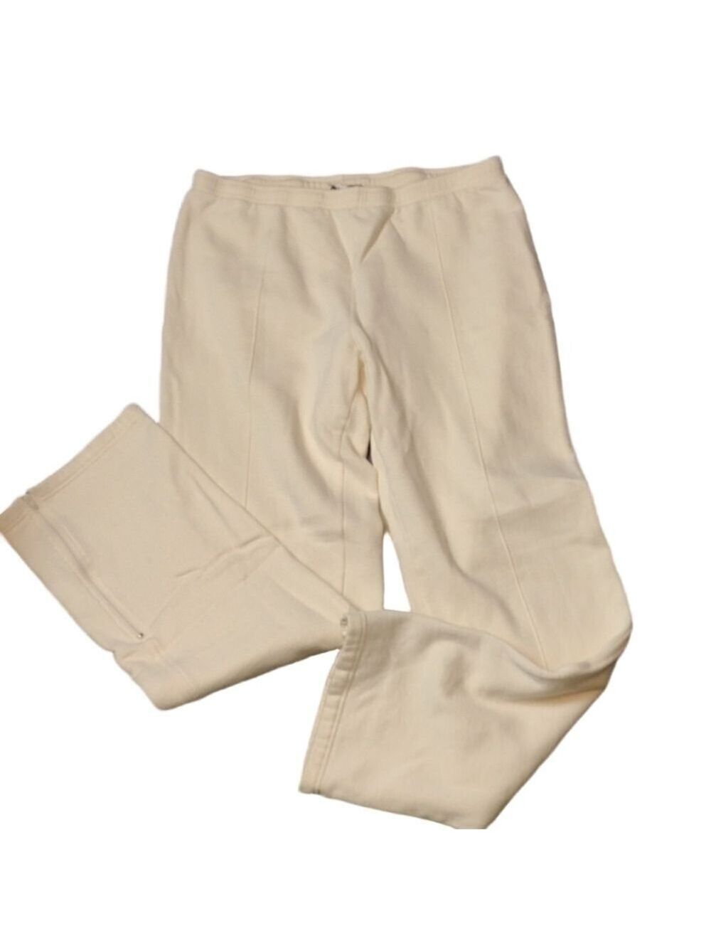 Polo BY RALPH LAUREN Polo sport zipped ankle sweatpants cream color size medium